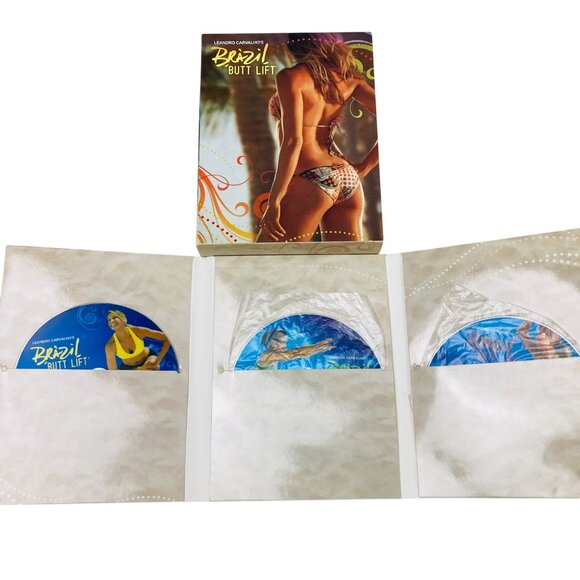 Leandro Carvalho's Brazil Butt Lift DVD Box Set Beachbody Workout 3 DVD's - Picture 2 of 5
